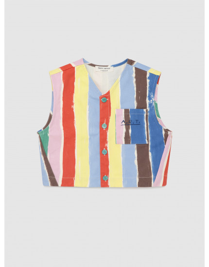 Strokes Vest Red