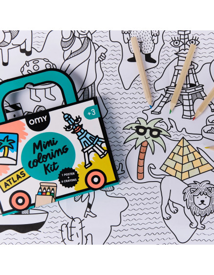Mini Coloring Kit - Atlas 3