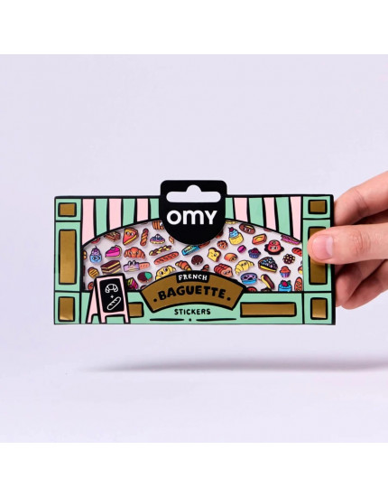 French Baguette Stickers One Size