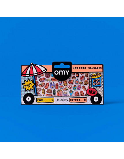 Hot Dogs & Sausages Stickers One Size