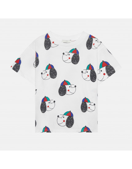 Happy Dog All Over T-shirt White