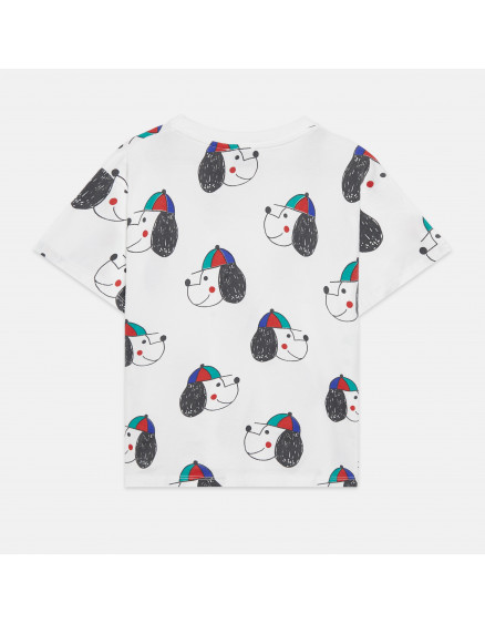 Happy Dog All Over T-shirt White 5