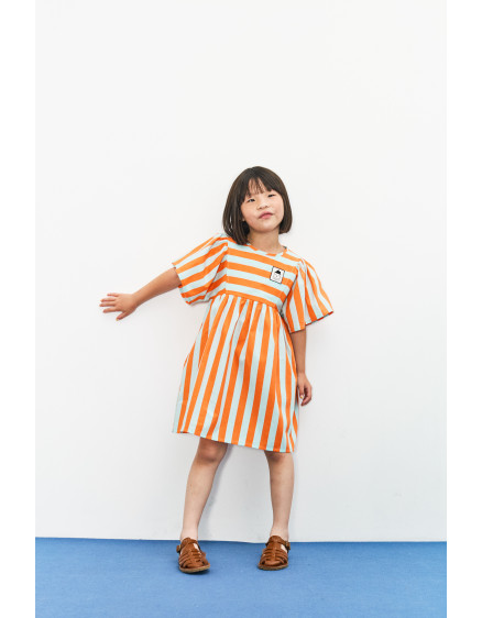 Stripes Butterfly Dress Orange 2