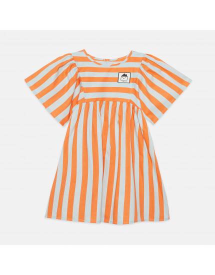 Stripes Butterfly Dress Orange