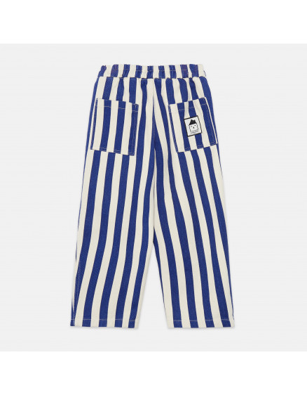 Blue Stripped Pants Ecru 4