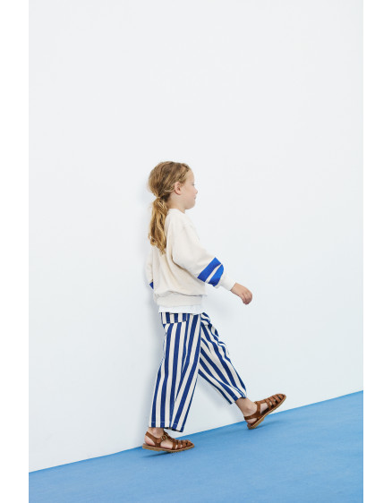 Blue Stripped Pants Ecru 2