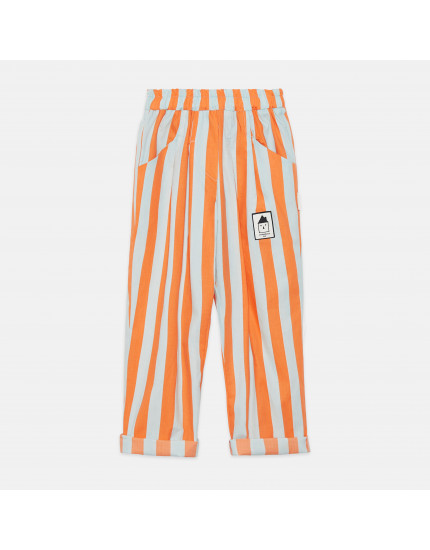 Stripes Carrot Pants Orange 5-6Y