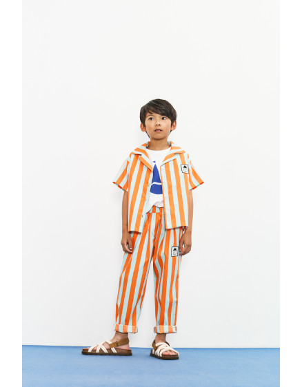 Stripes Carrot Pants Orange 3