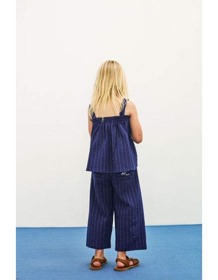 Heart Glasses Pants Blue 2