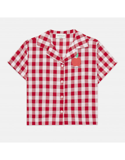 Apple Shirt Red and White