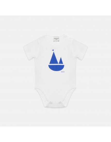 Boat Shape Baby Body White 12-18M