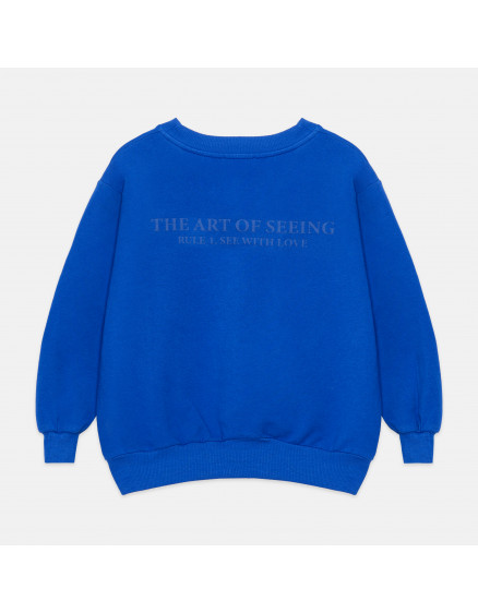 Heart Glasses Sweatshirt Nautical Blue 4