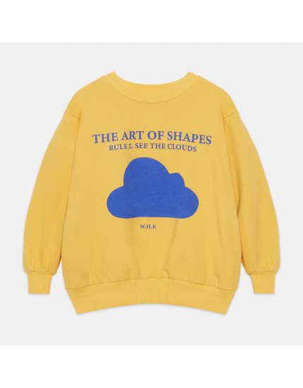 Cloud Shape Sweatshirt Orange