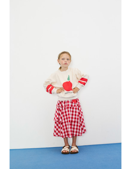 Apple Triple Skirt Red and White 5