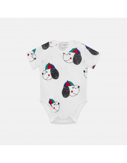Happy Dog Baby Body White 12-18M