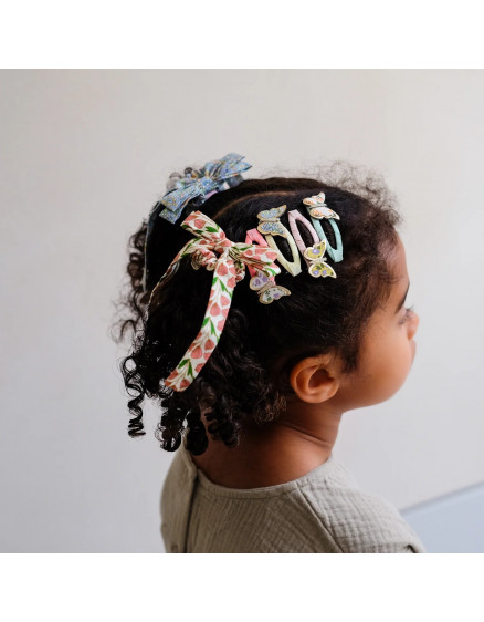 Floral Bow Scrunchies Multi 4