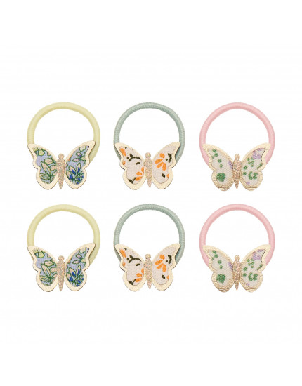 6 х Резинки Floral Butterfly Mini
