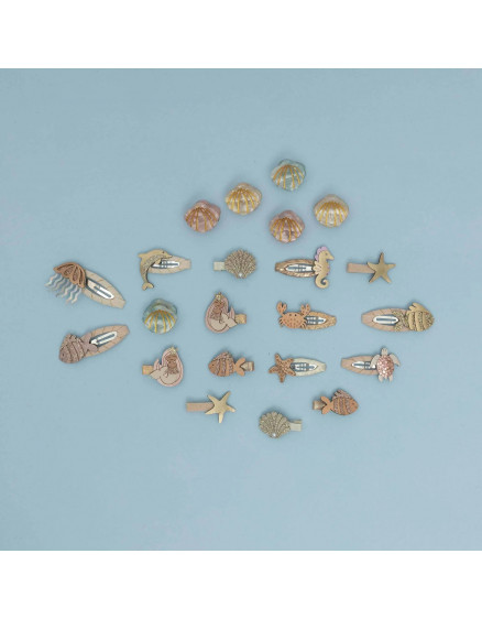 Mermaid Mini Clips Metallic 2