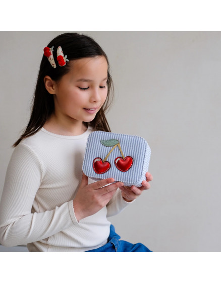 Pom Pom Cherries Clic Clacs Red 3