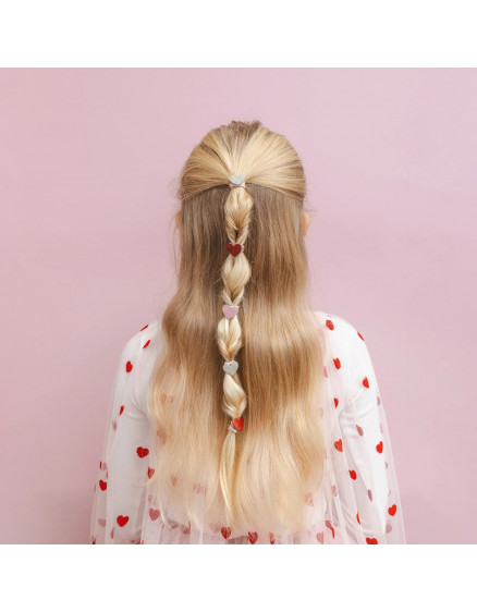 8 х Резинки Heart Mini Pink 2