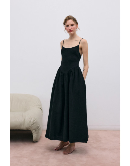 Lippia Woman Dress Midnight Black M