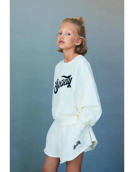 Mazus Teen Sweatshirt Ecru 4