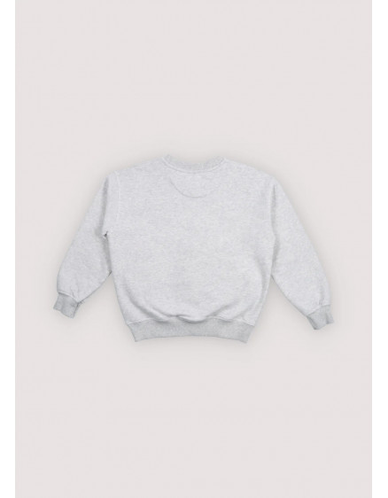 TNS Logo Sweatshirt Light Grey Melange 2
