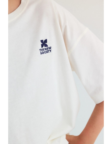 TNS Logo Teen T-Shirt Ecru 4