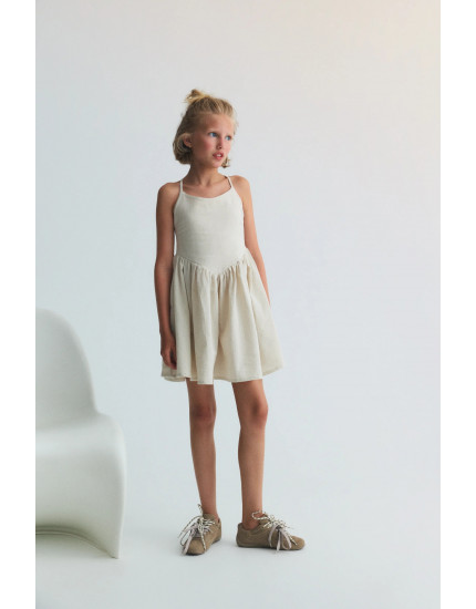 Lippia Teen Dress Sand Vigore Ecru 10Y