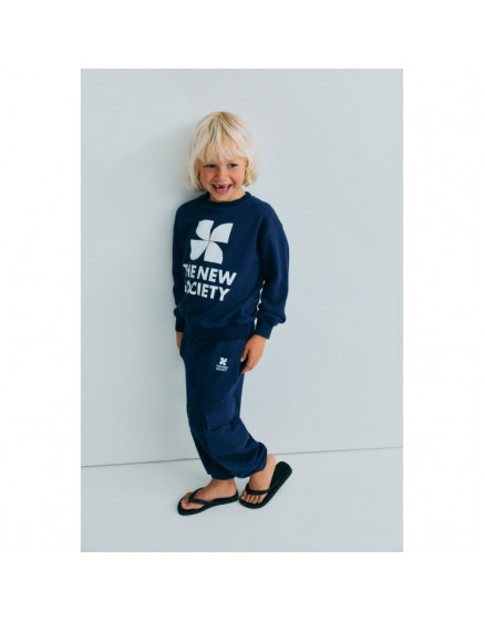 TNS Logo Sweatshirt Indigo Denim 2