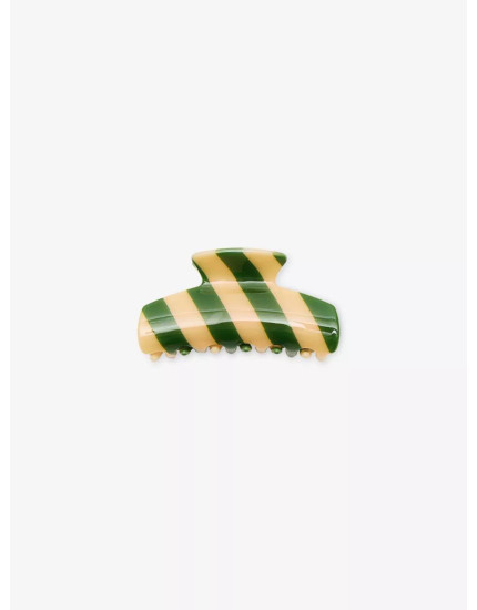 Striped Claw Clip Green One Size