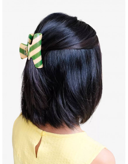 Заколка Striped Claw Green 2