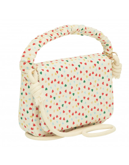 Сумочка Heart Print Cream