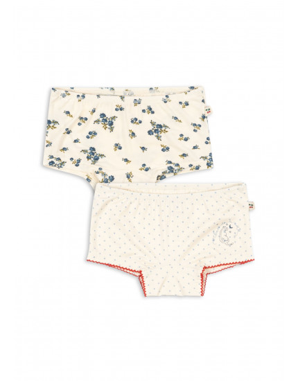 2 Pack Mimmi Modal Hipsters Blue Kitty Dot 2Y