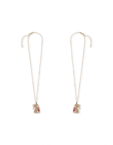 Bunny Bestie Necklace Gold 4