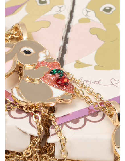 Bunny Bestie Necklace Gold 3