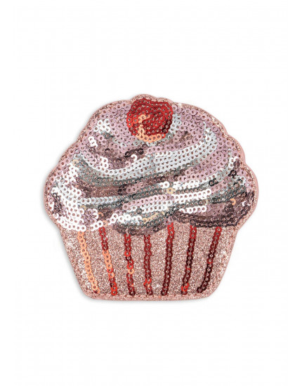 Cupcake Wallet Glitter Rose One Size