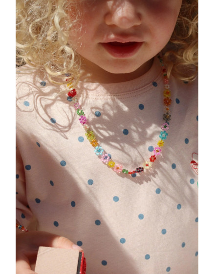 Flower Field Necklace And Bracelet Set Multi 3