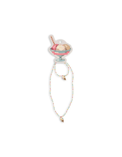 Ice Cream Necklace And Bracelet Set Multi One Size