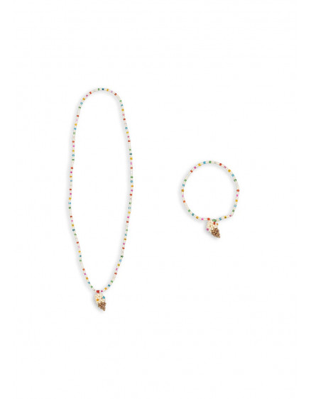 Ice Cream Necklace And Bracelet Set Multi 2