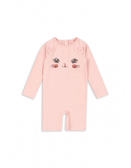 Kitty Onesie Powder Pink