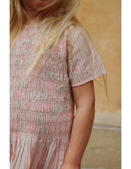 Luli Dress Blush Stripe 4