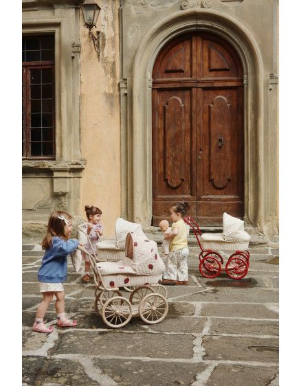 Minnie Tulle Doll Pram Strawberry 2