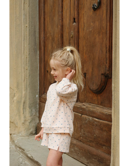Spotty Sweat Shorts Rosewater Dot 2