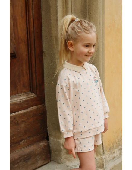 Spotty Sweat Shorts Rosewater Dot 3