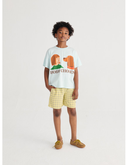 Spicy Window Pane Bermuda Shorts Yellow 4
