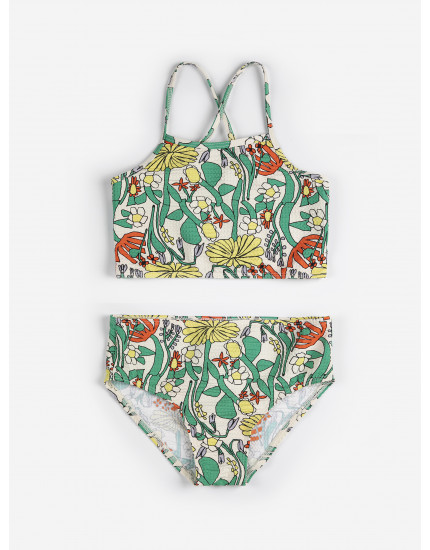 Color Herbalist All Over Bikini Off White 10-11Y