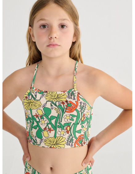 Color Herbalist All Over Bikini Off White 2