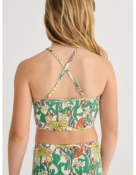 Color Herbalist All Over Bikini Off White 3