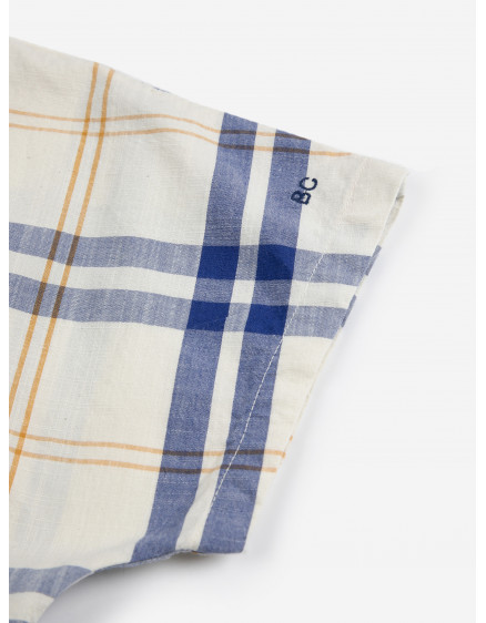 Fun Tartan Woven Dress White 6